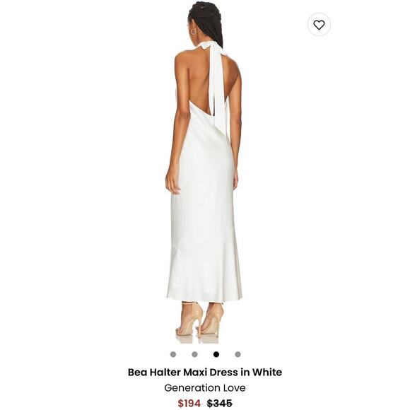 NWT Generation Love Bea Halter Maxi Dress White size Small - Picture 3 of 9